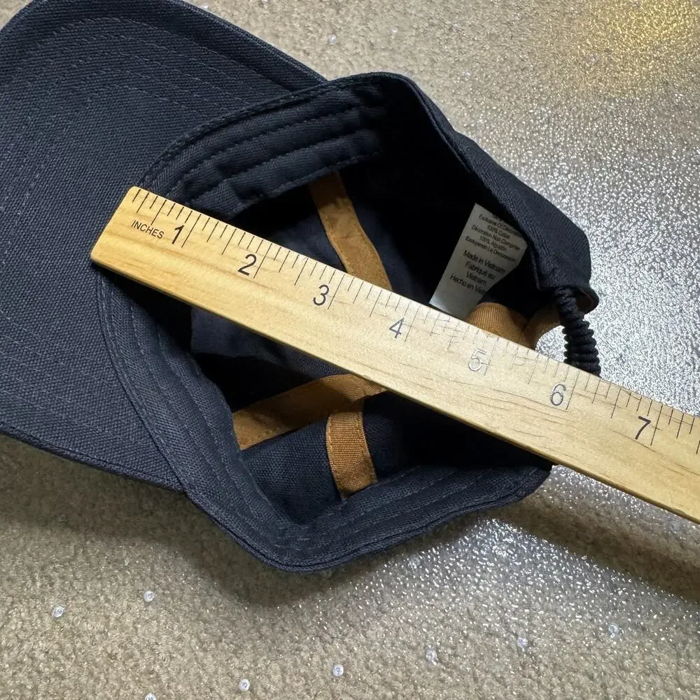Carhartt Infant Canvas Baseball Cap Hat Black Elastic Back Baby AH8900